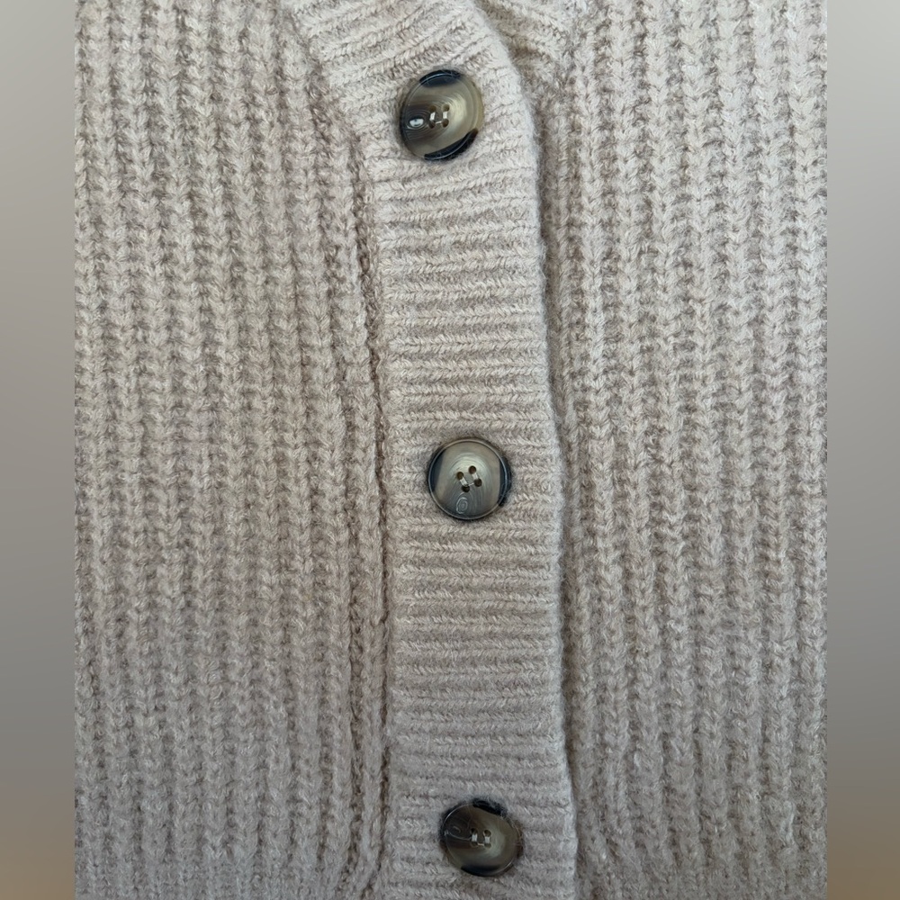 OAK + FORT Beige Button-Up Cardigan - Picture 3 of 10
